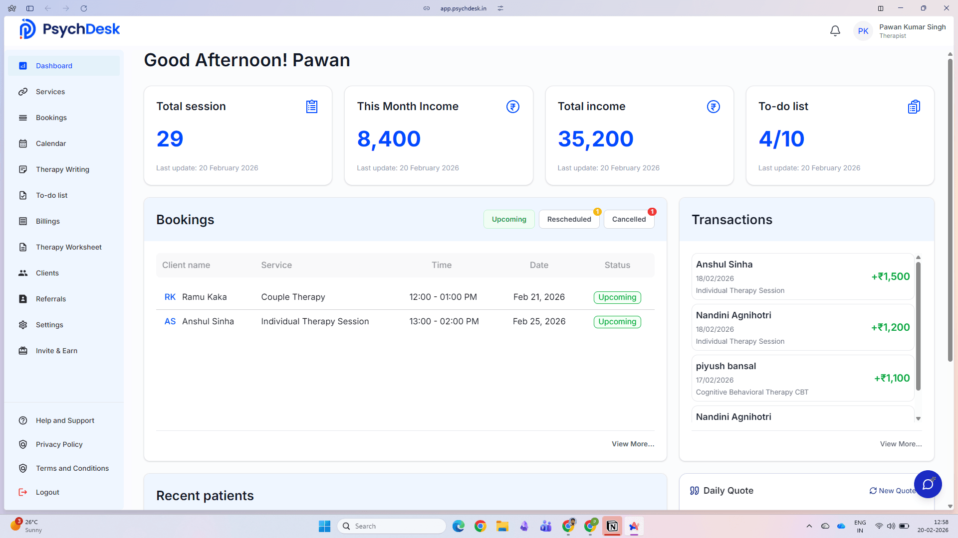 PsychDesk screenshot 4