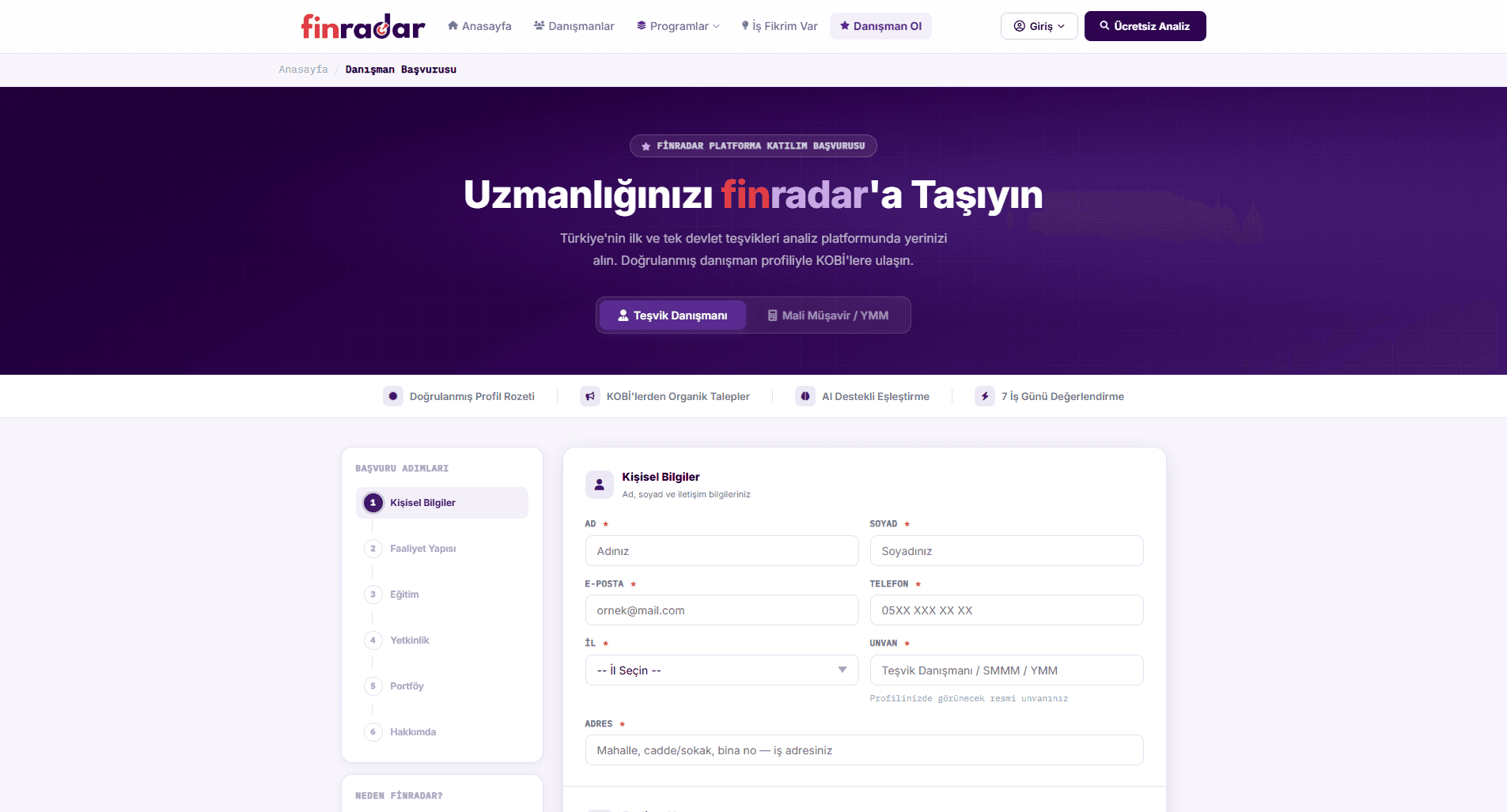 finradar screenshot 2