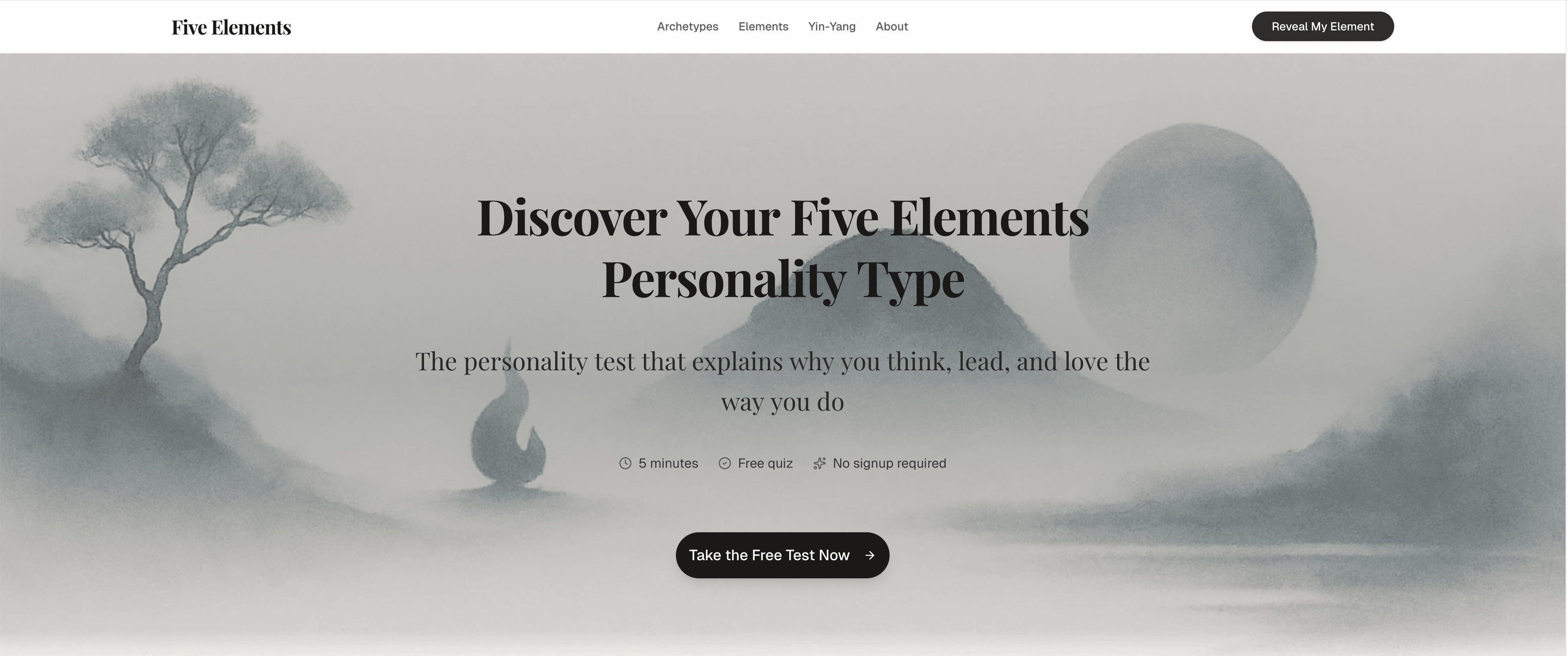 Five Elements Personality Test screenshot 1