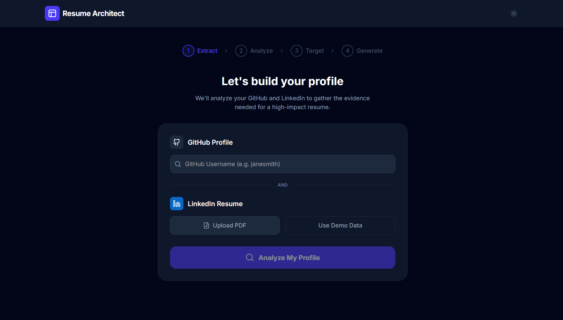 AI Resume Architecture screenshot 1