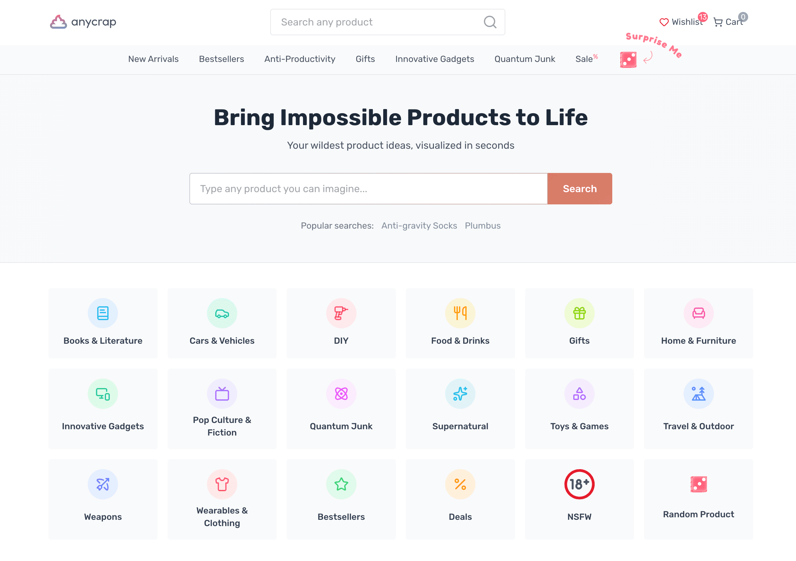Anycrap - The Store of Infinite Products screenshot 2