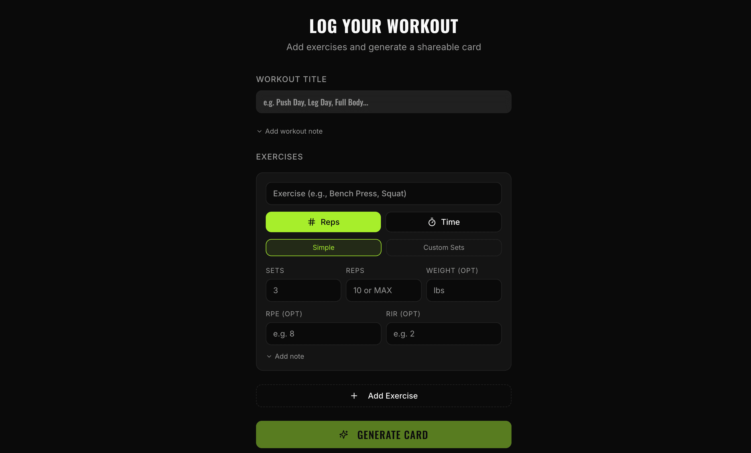LiftCard screenshot 2