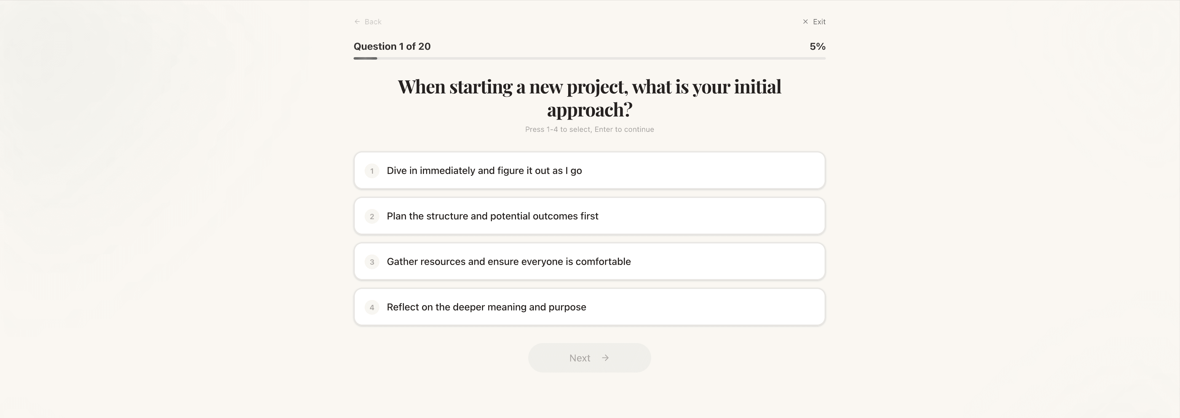 Five Elements Personality Test screenshot 2