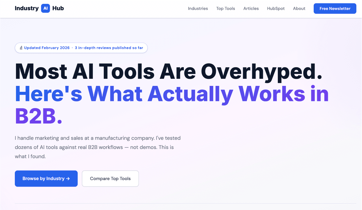 Industry AI Hub screenshot 1