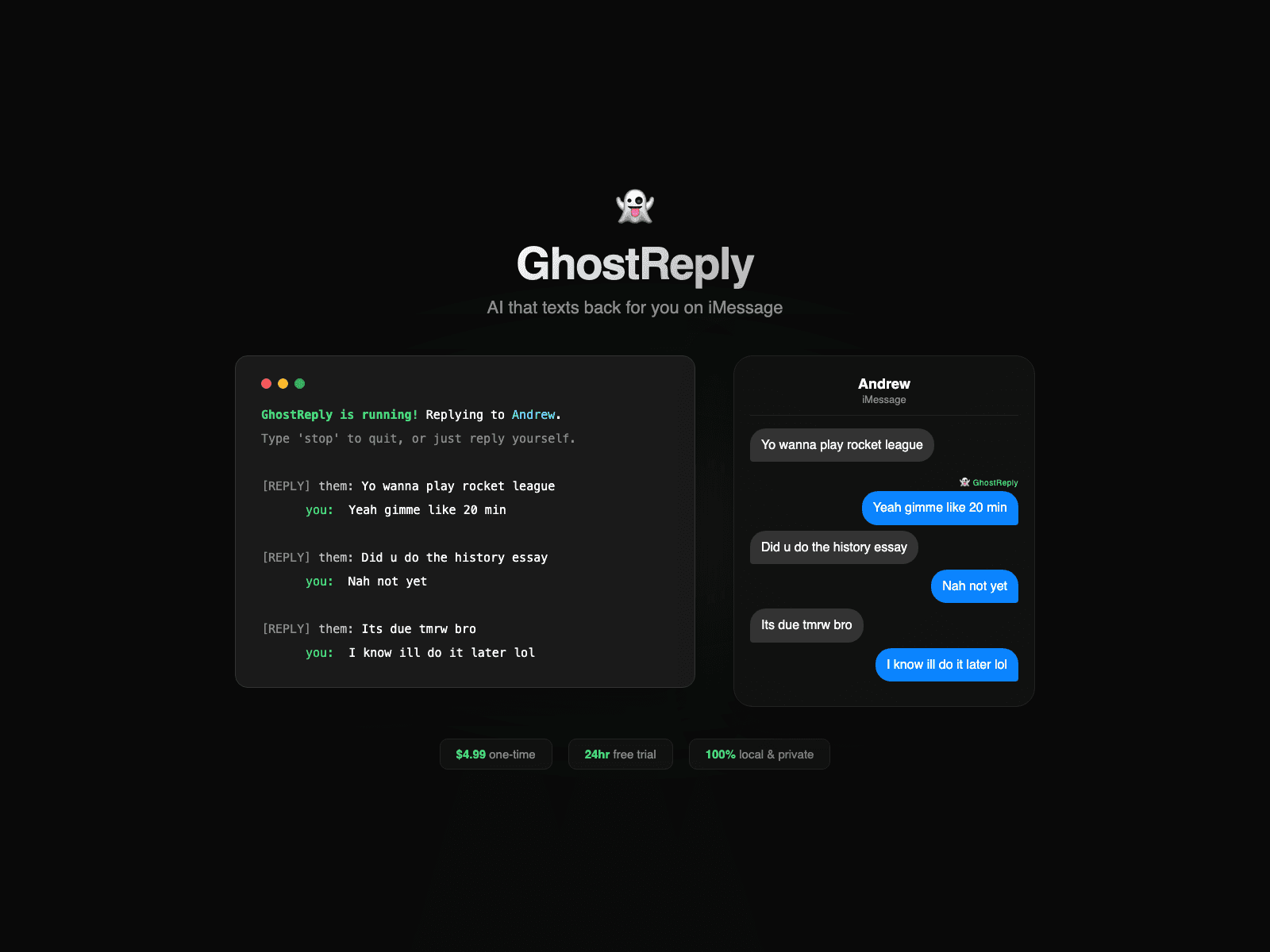 GhostReply screenshot 4