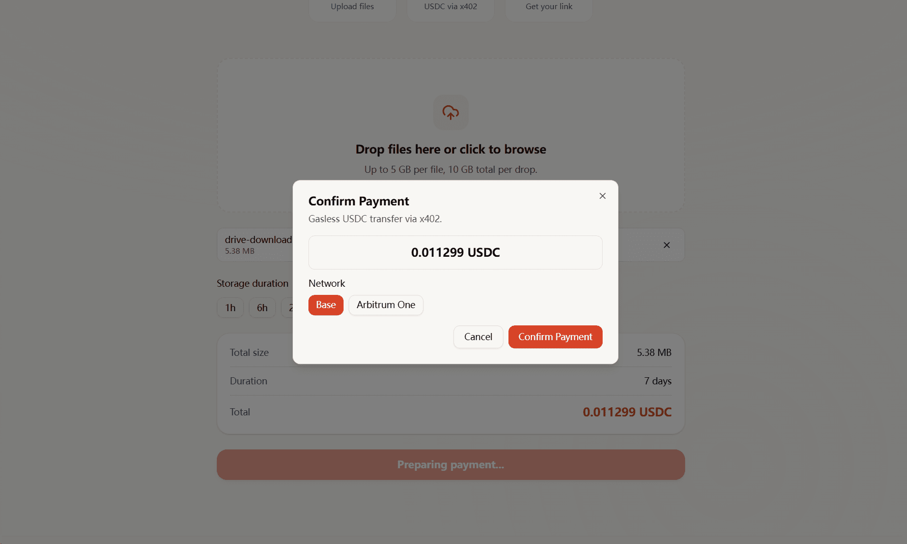 x402drop screenshot 4