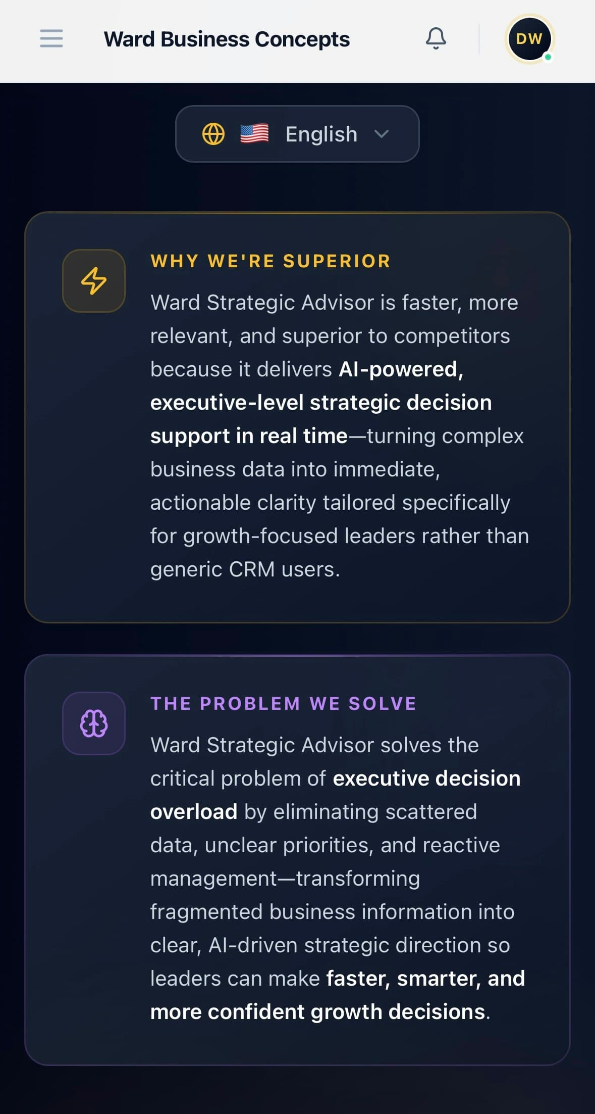 Ward Strategic Advisor (WSA) screenshot 12