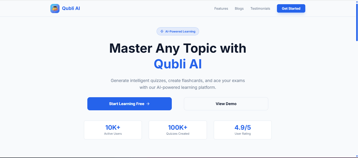 Quiz and Flashcard Generator app screenshot 1