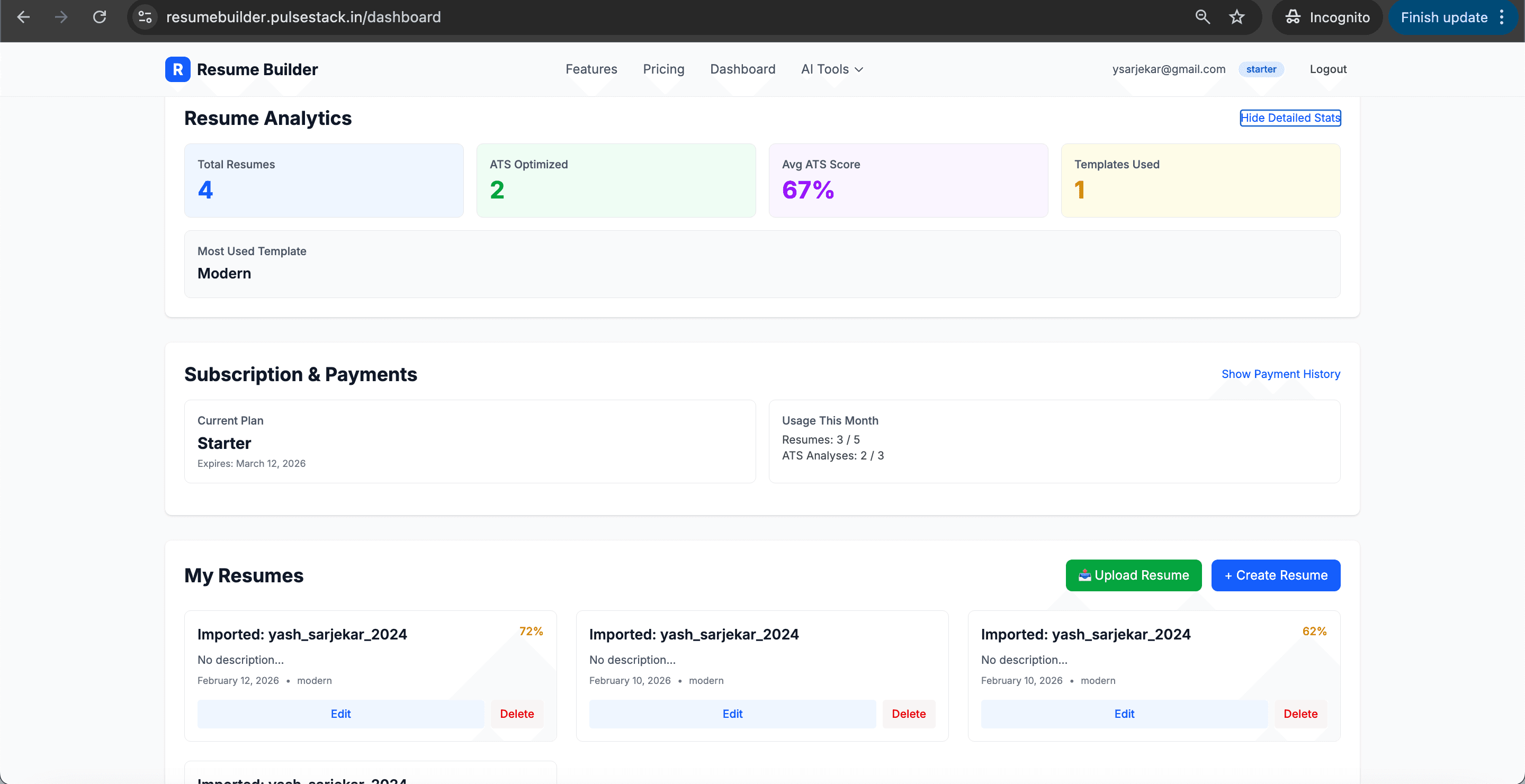 AI Resume Builder - Beat ATS screenshot 6