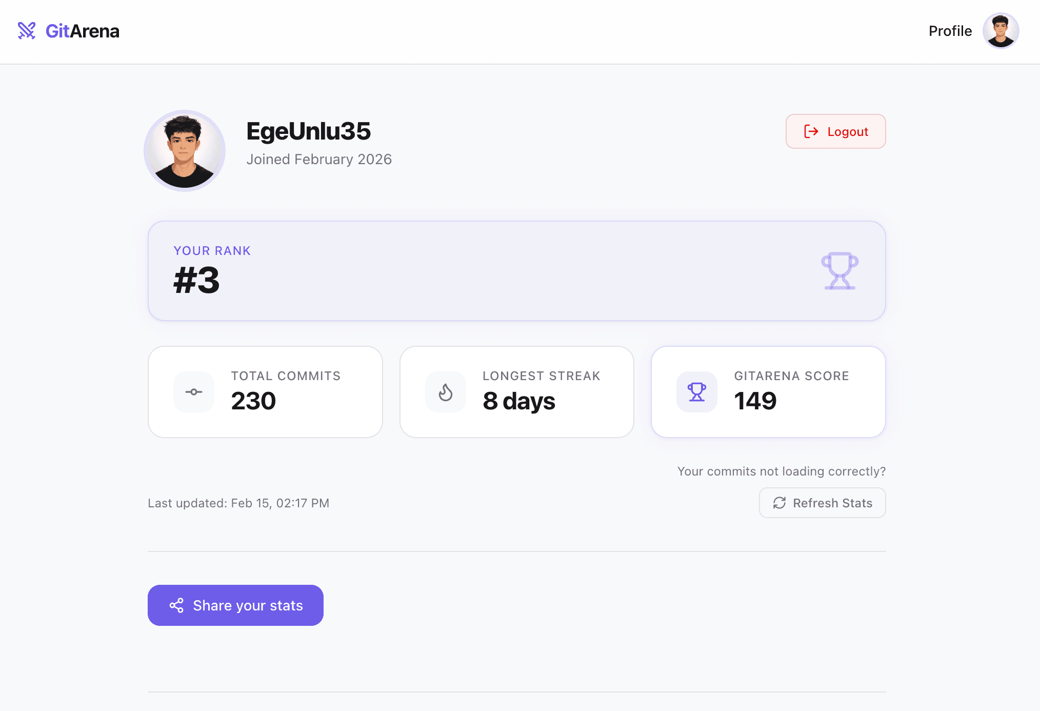 GitArena — Fight with Commits screenshot 2