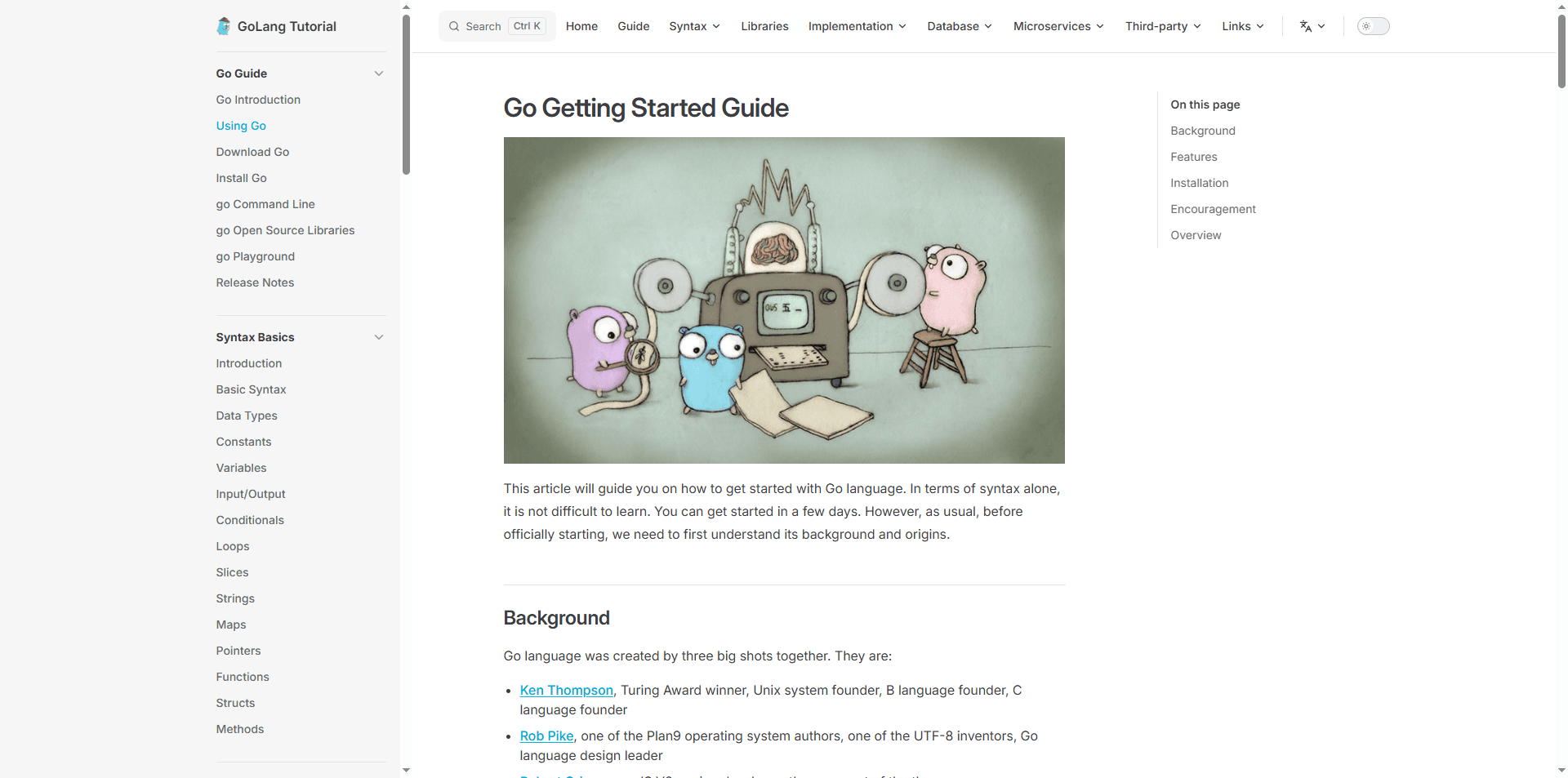 Go Language Tutorial screenshot 2