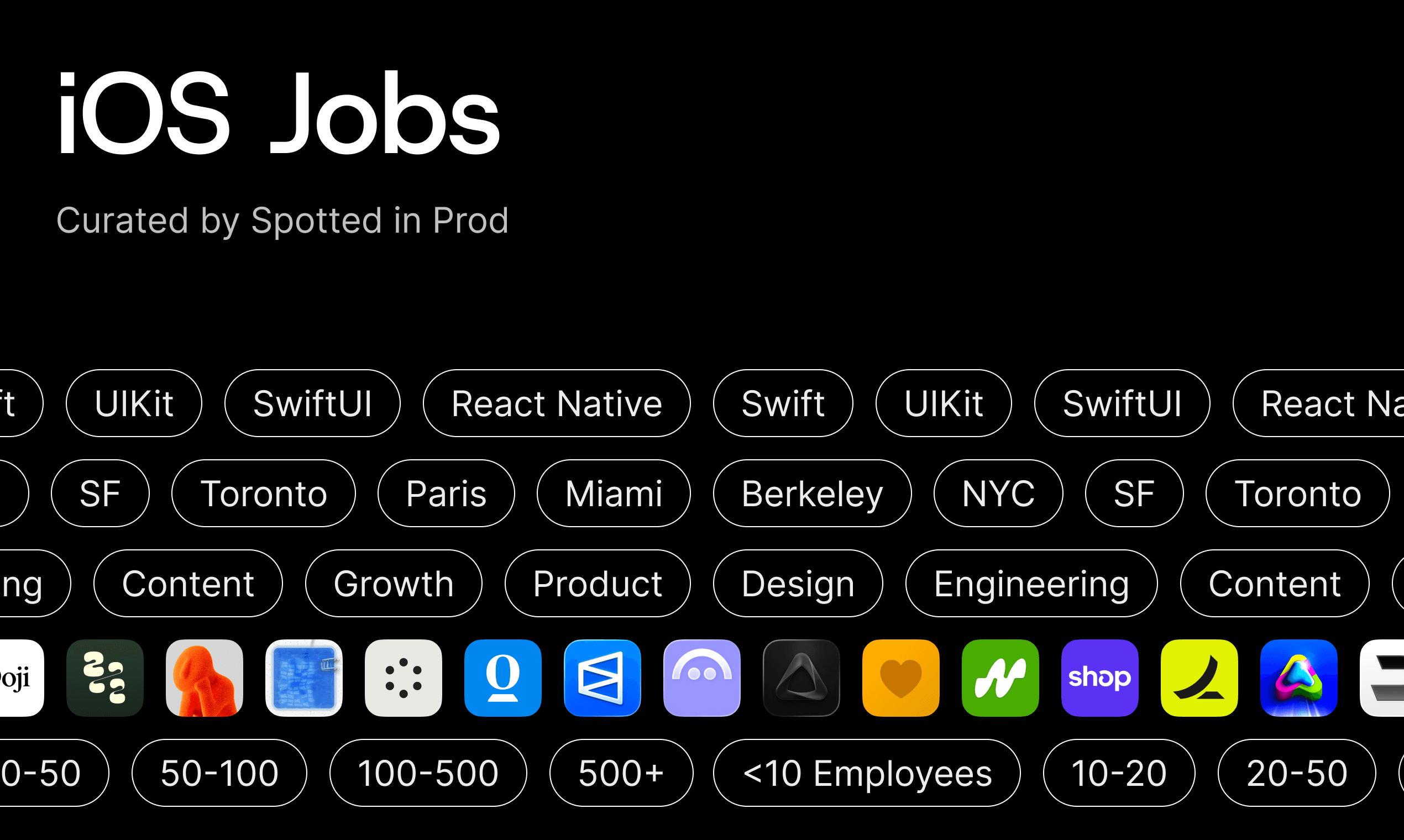 iOS Jobs by Spotted in Prod screenshot 1