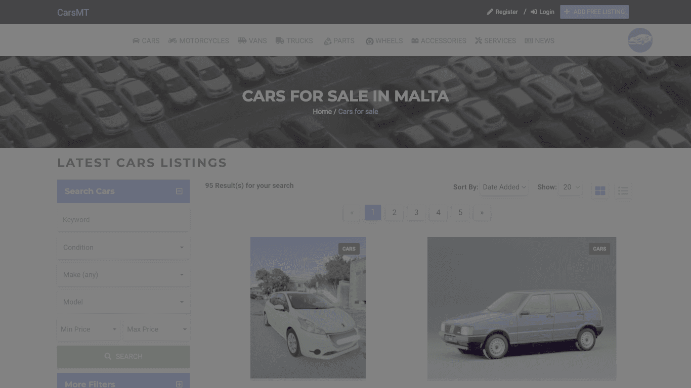 New or used Vehicles for sale in Malta screenshot 2