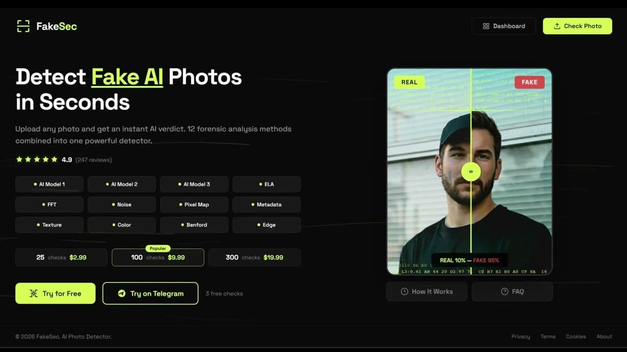 FakeSec - AI Photo Detector screenshot 1