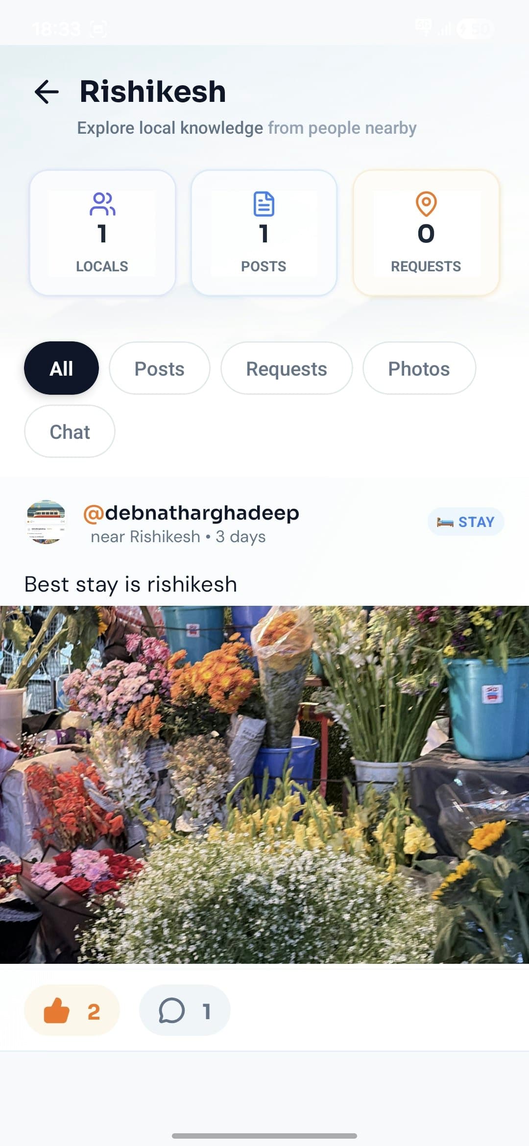Community platform for travellers screenshot 7
