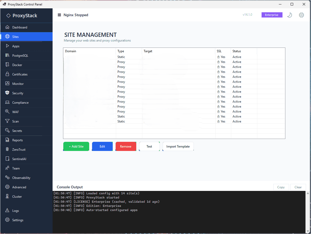 ProxyStack + SentinelAI screenshot 3