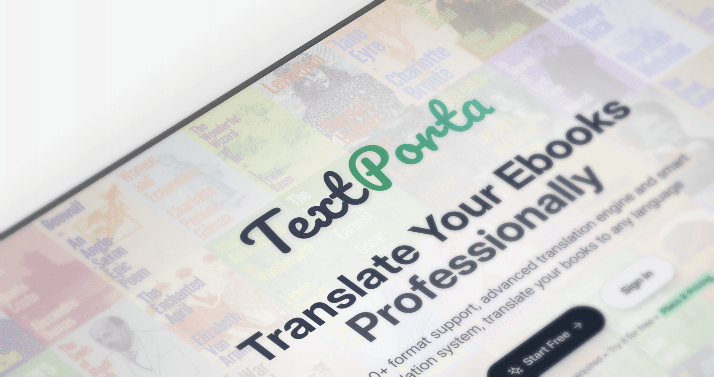 TextPorta - E-Book Translation Platform screenshot 1