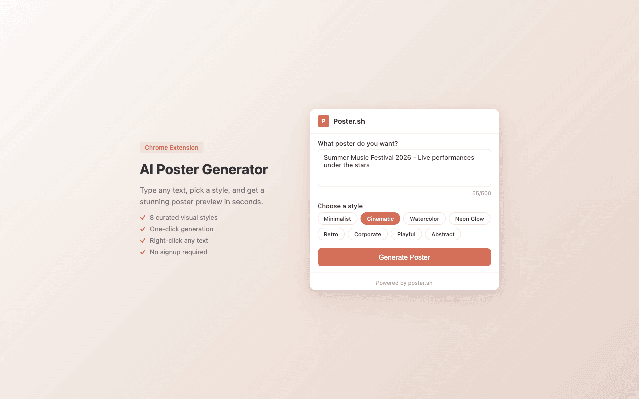 Poster.sh screenshot 3