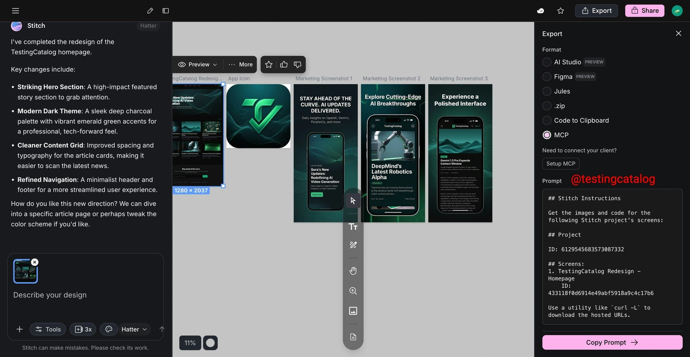 Stitch by Google screenshot 5