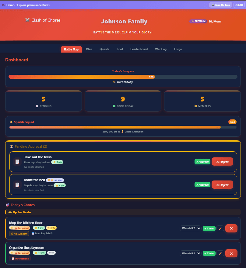 Clash of Chores screenshot 2