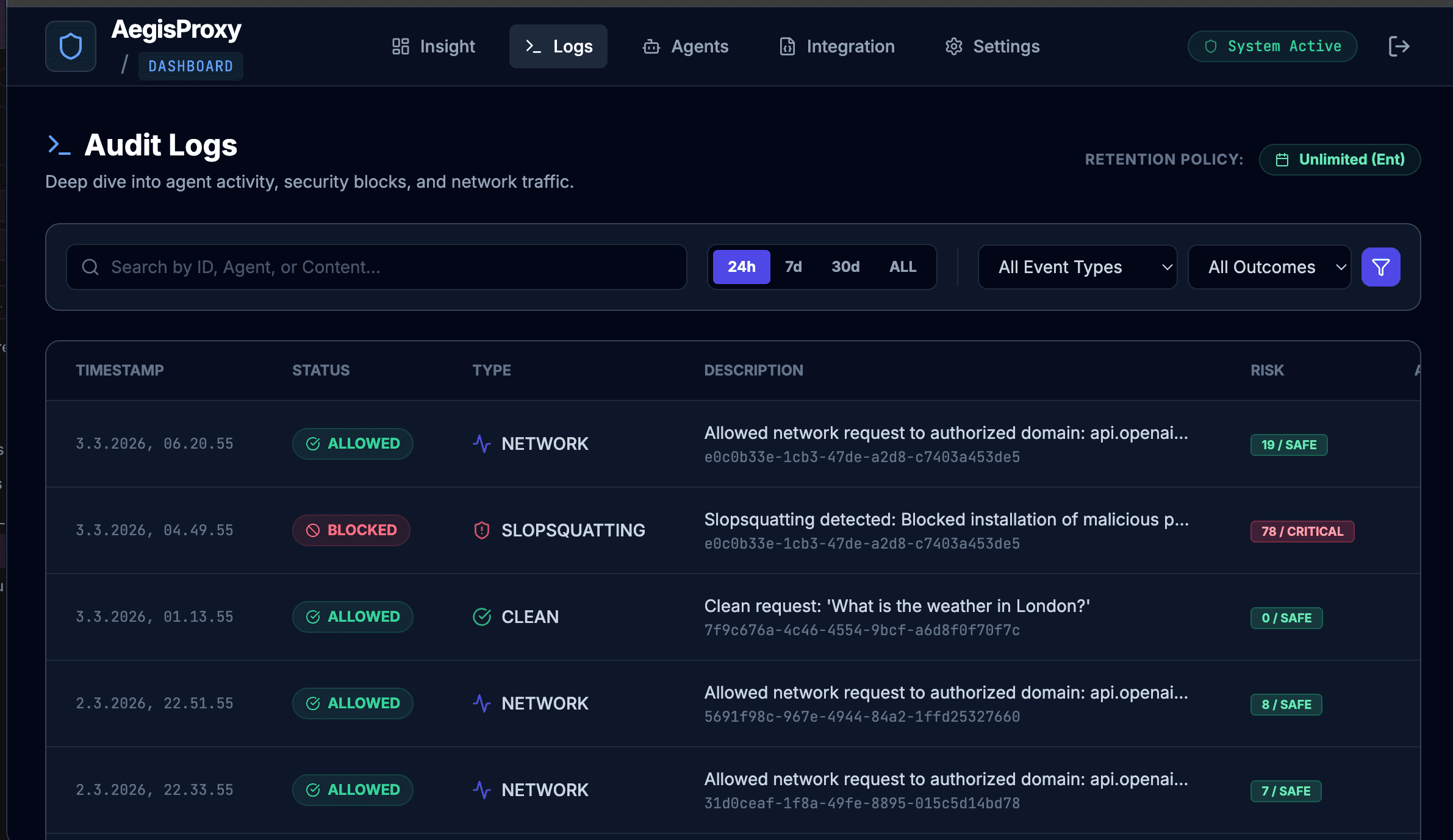 AegisProxy screenshot 2