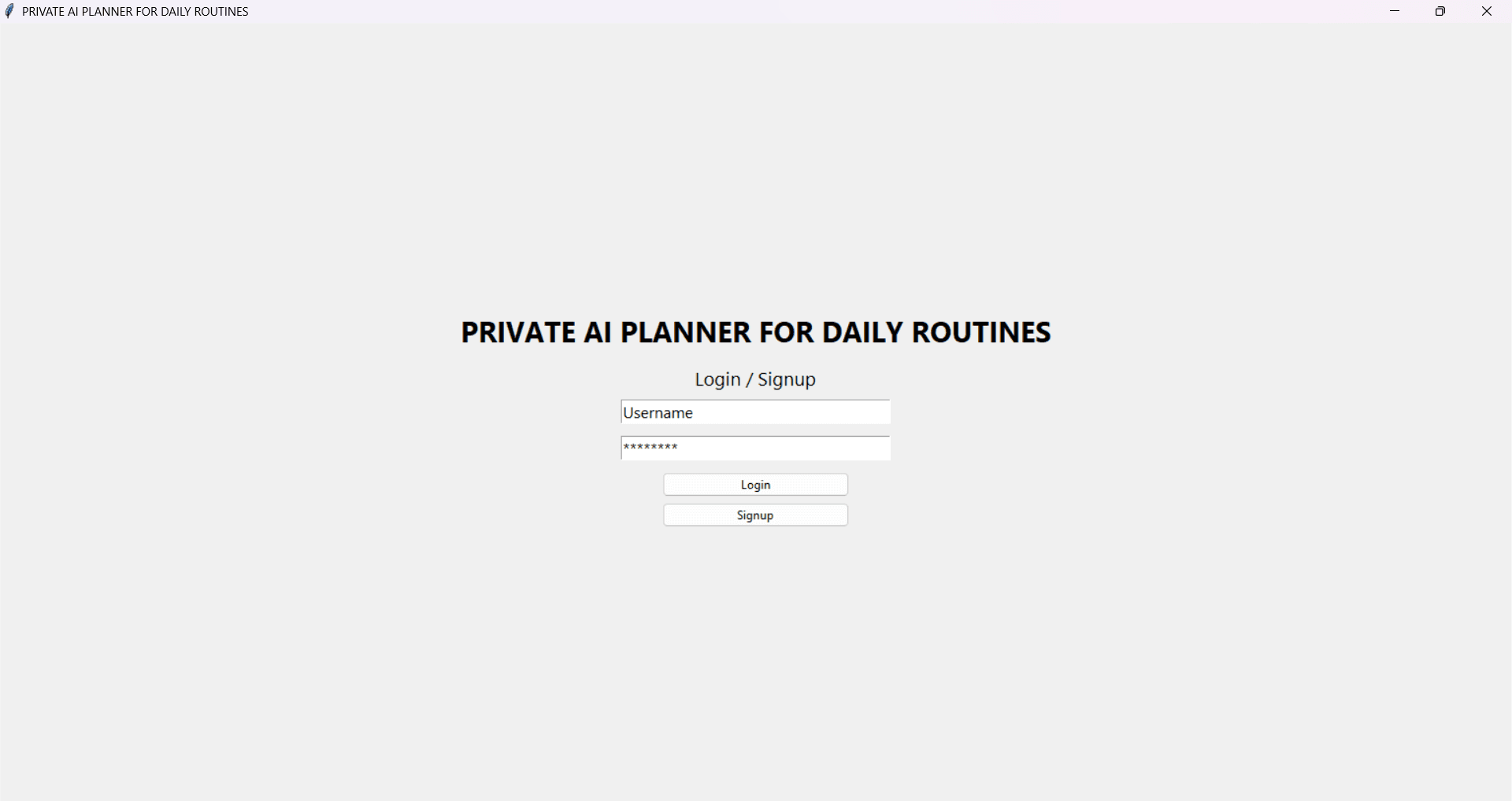 private ai planner for daily tasks screenshot 1