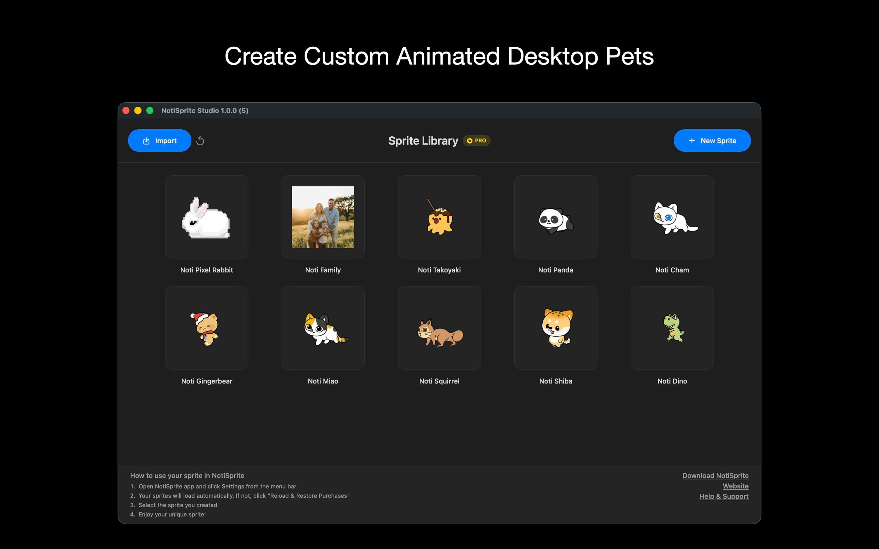 NotiSprite Studio: Desktop Pet Creator screenshot 2