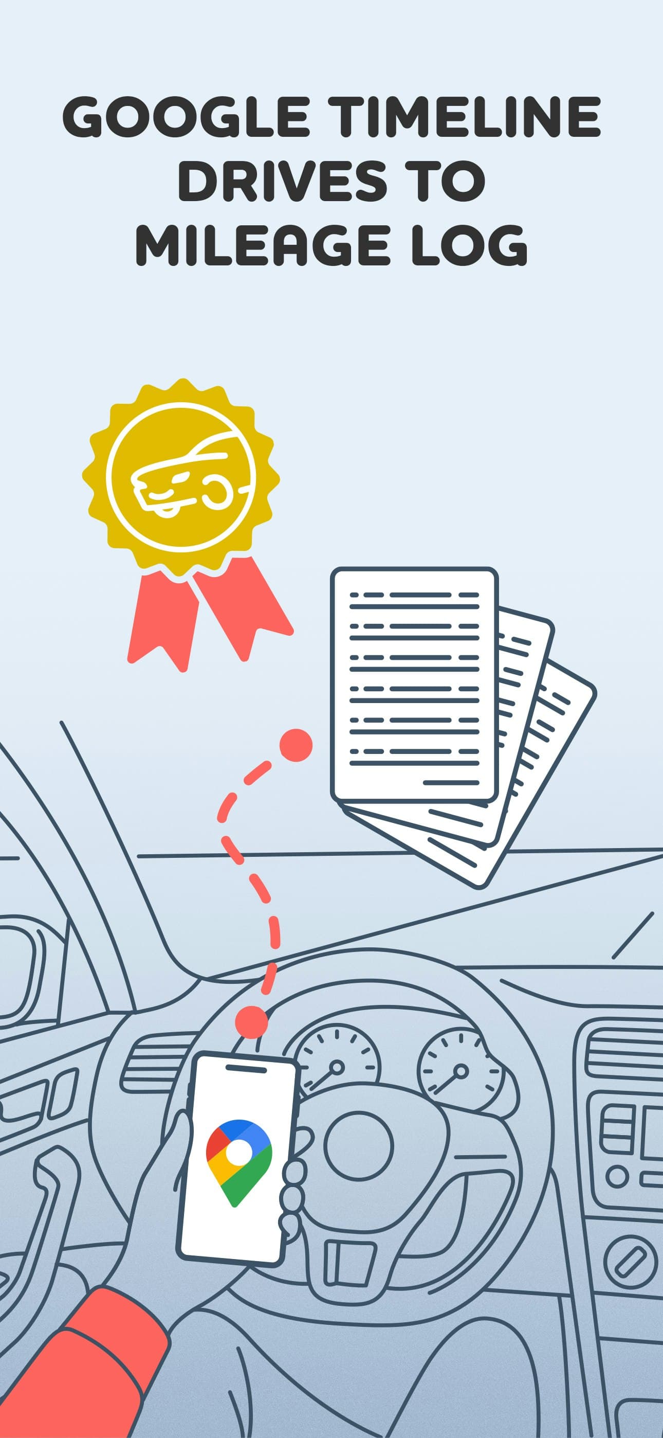 Mileage Log from Google Maps App screenshot 4