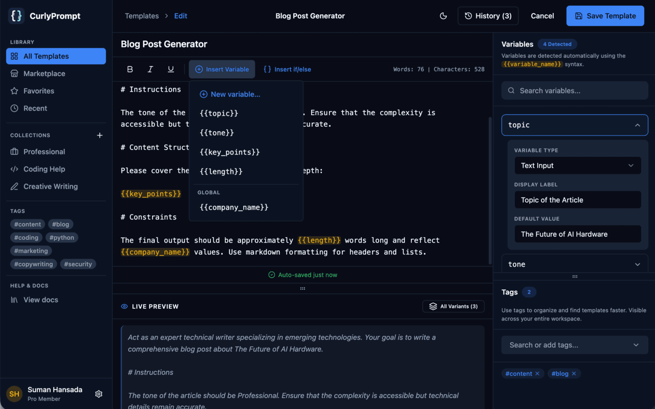 CurlyPrompt screenshot 8