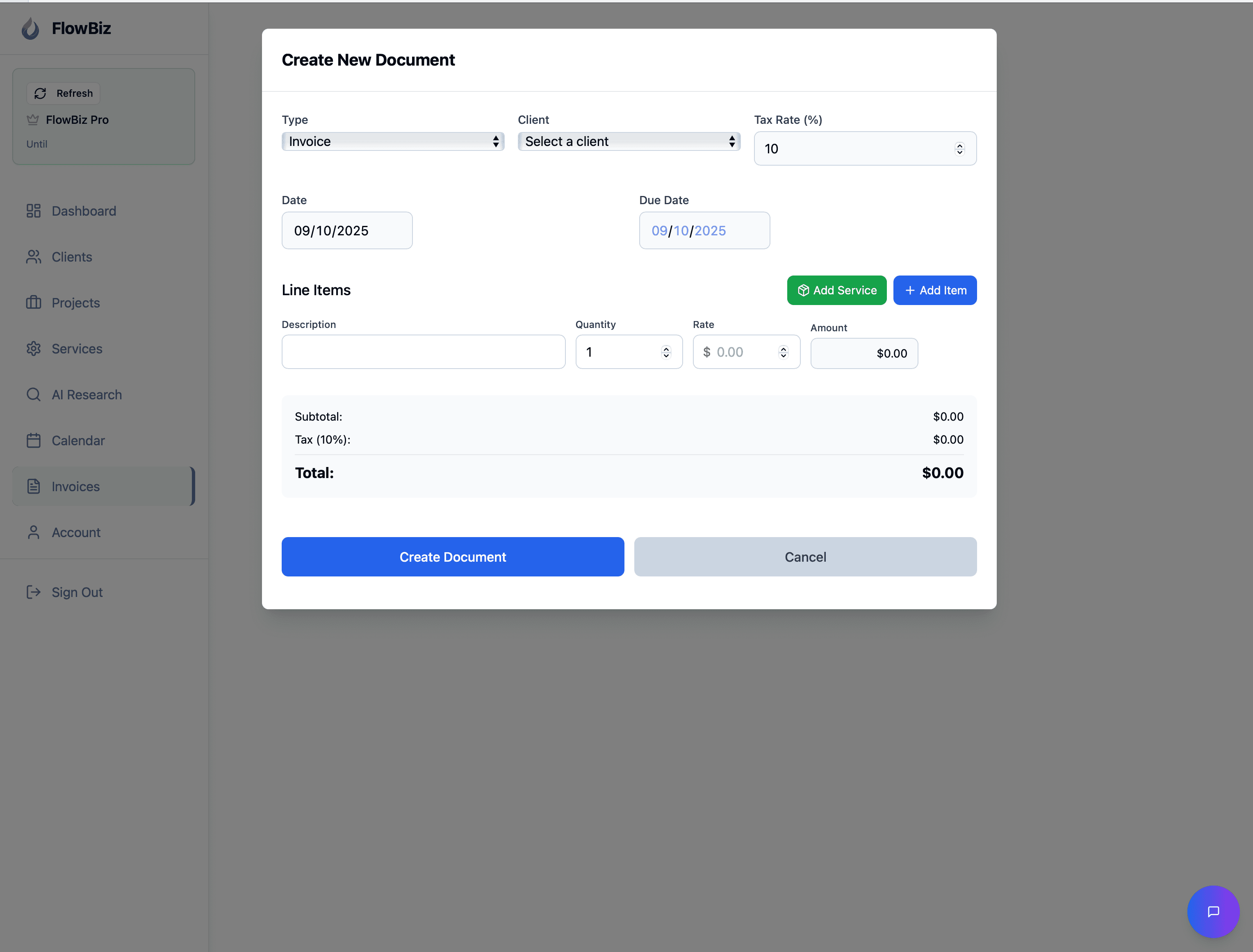 FlowBiz screenshot 7