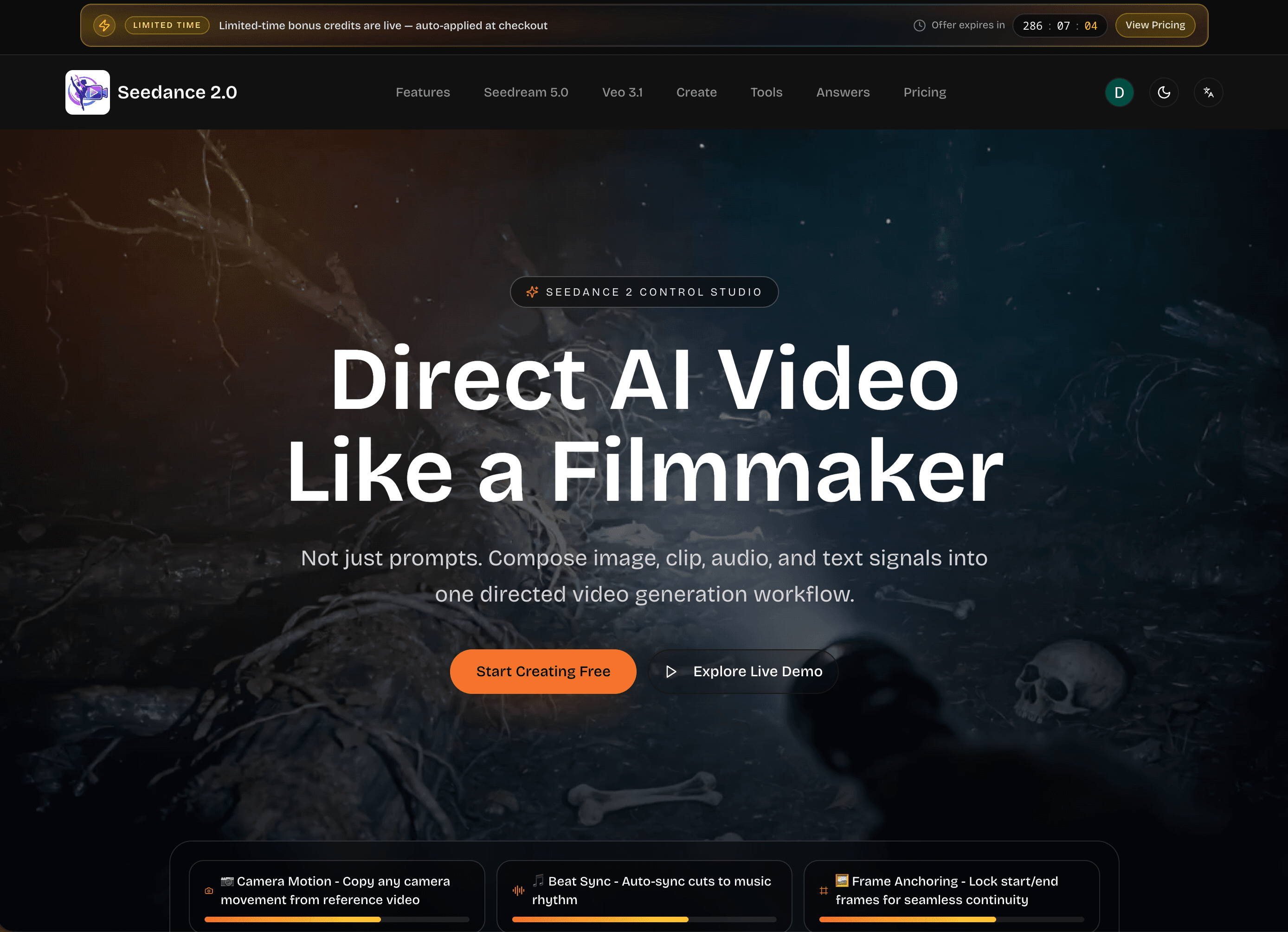 Seedance 2.0 screenshot 1