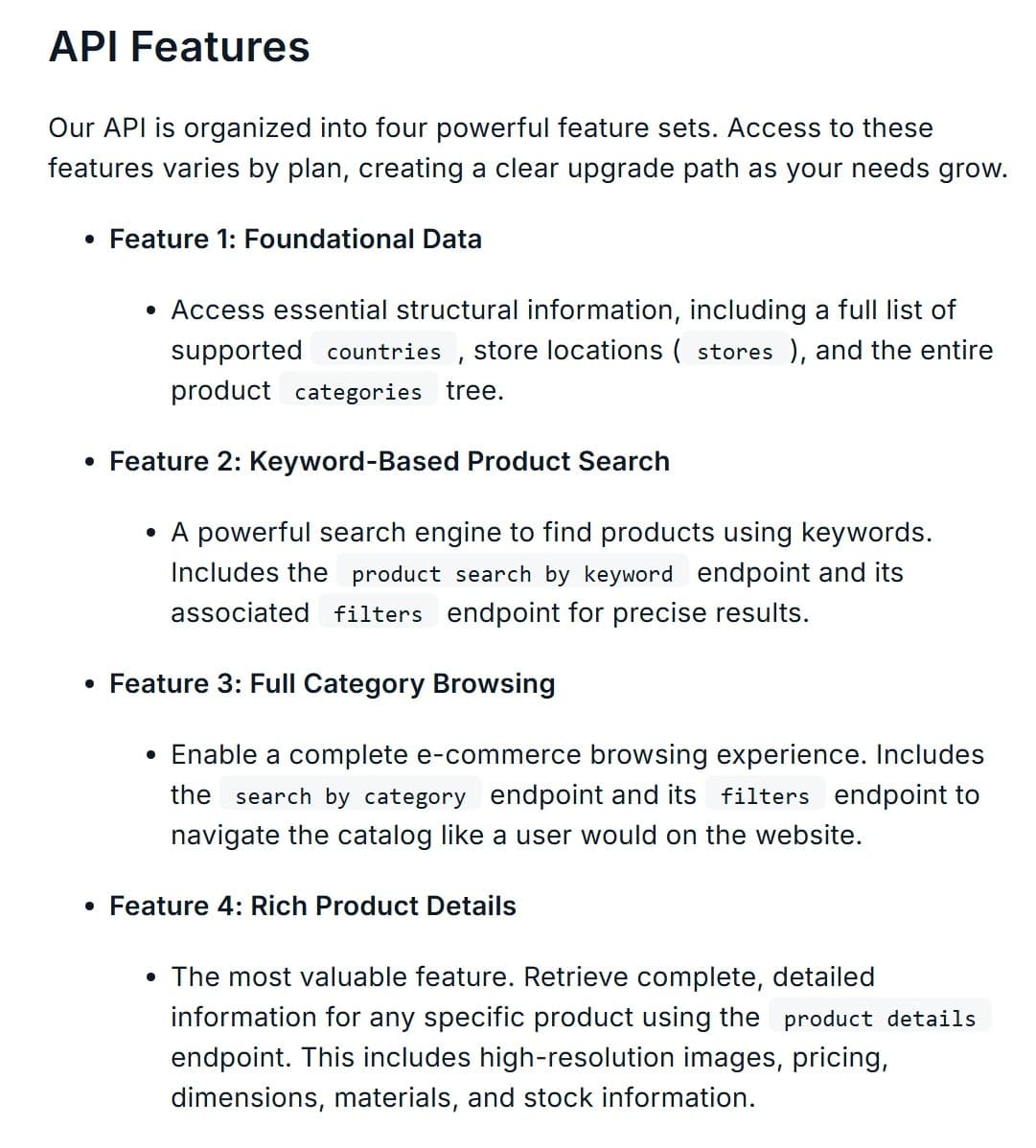 Real-time Ikea Data API screenshot 2