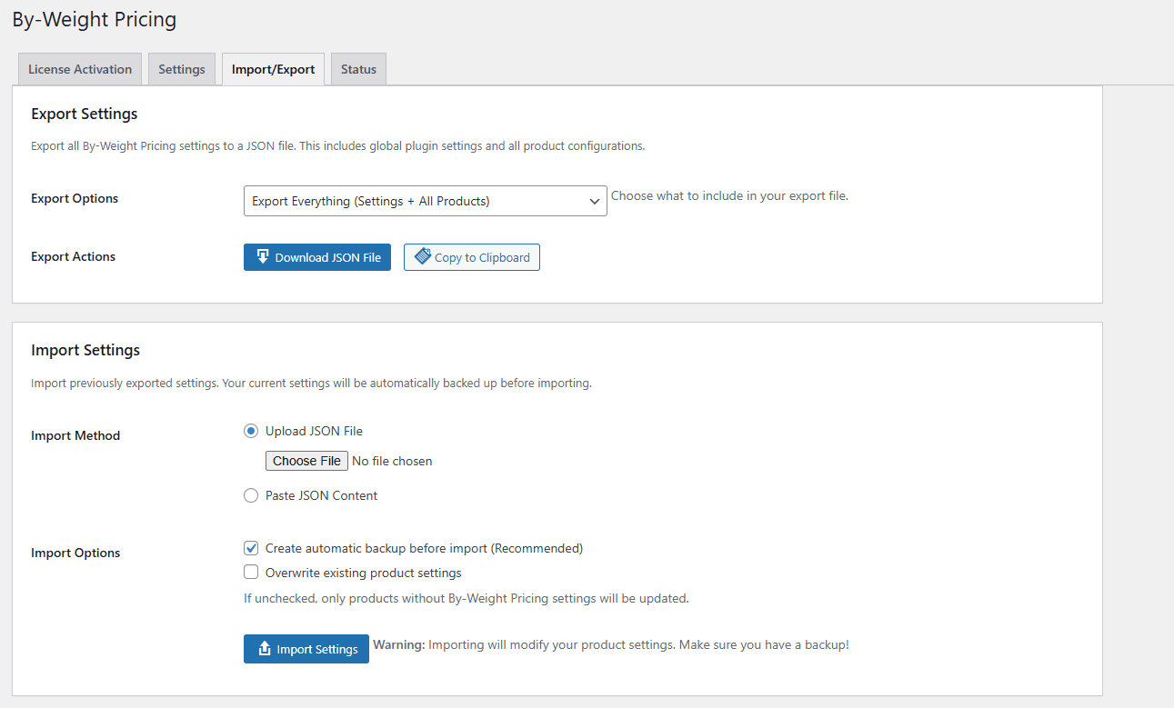 By-Weight Pricing for WooCommerce screenshot 7