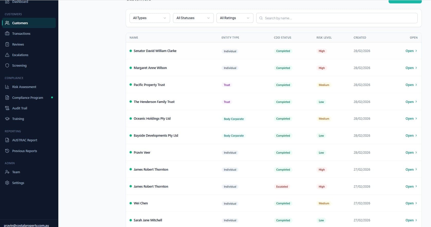 AMLTranche screenshot 3