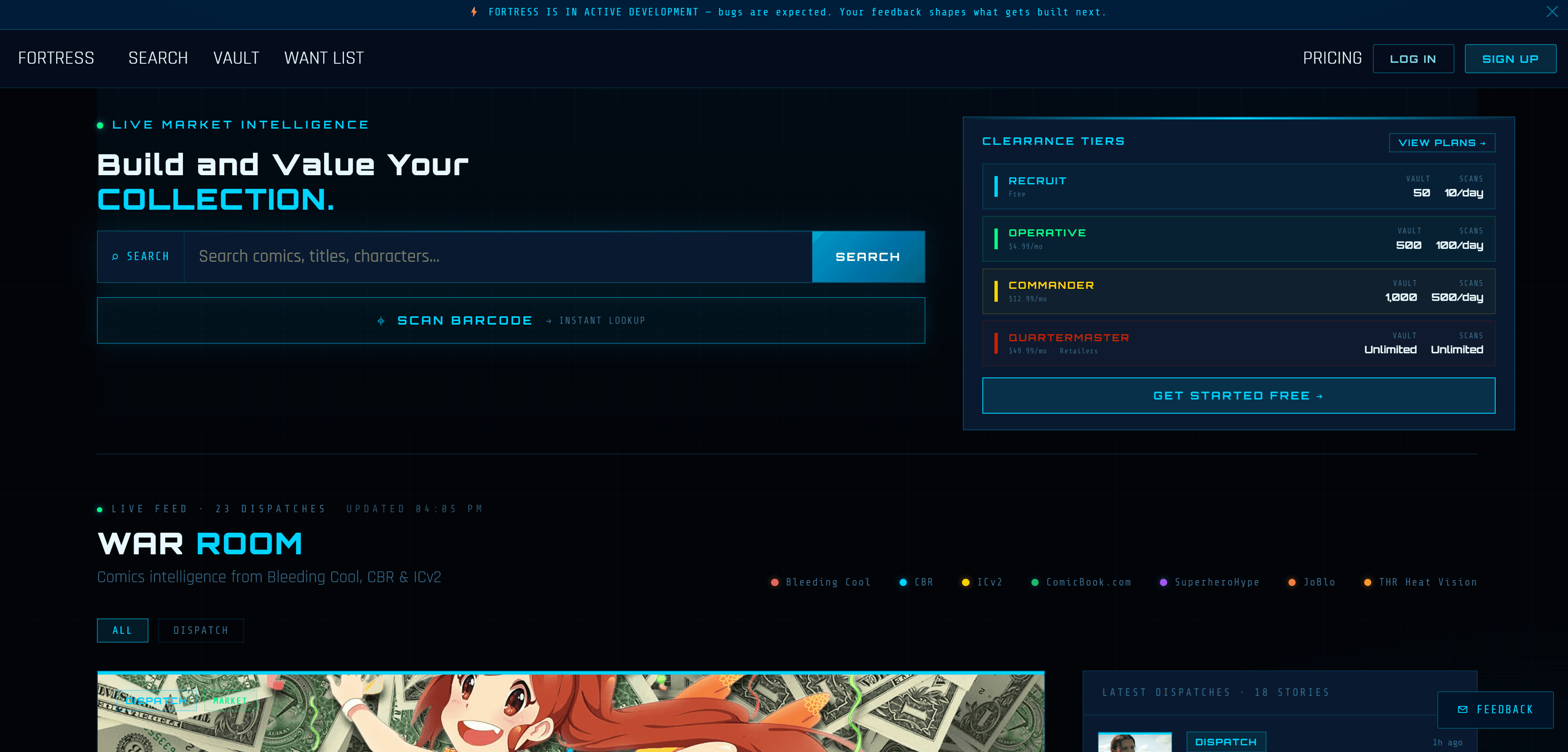 Fortress — Collector Intelligence screenshot 1