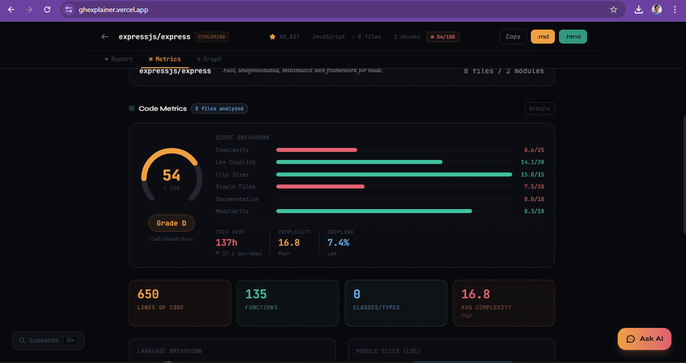 ghexplainer screenshot 2