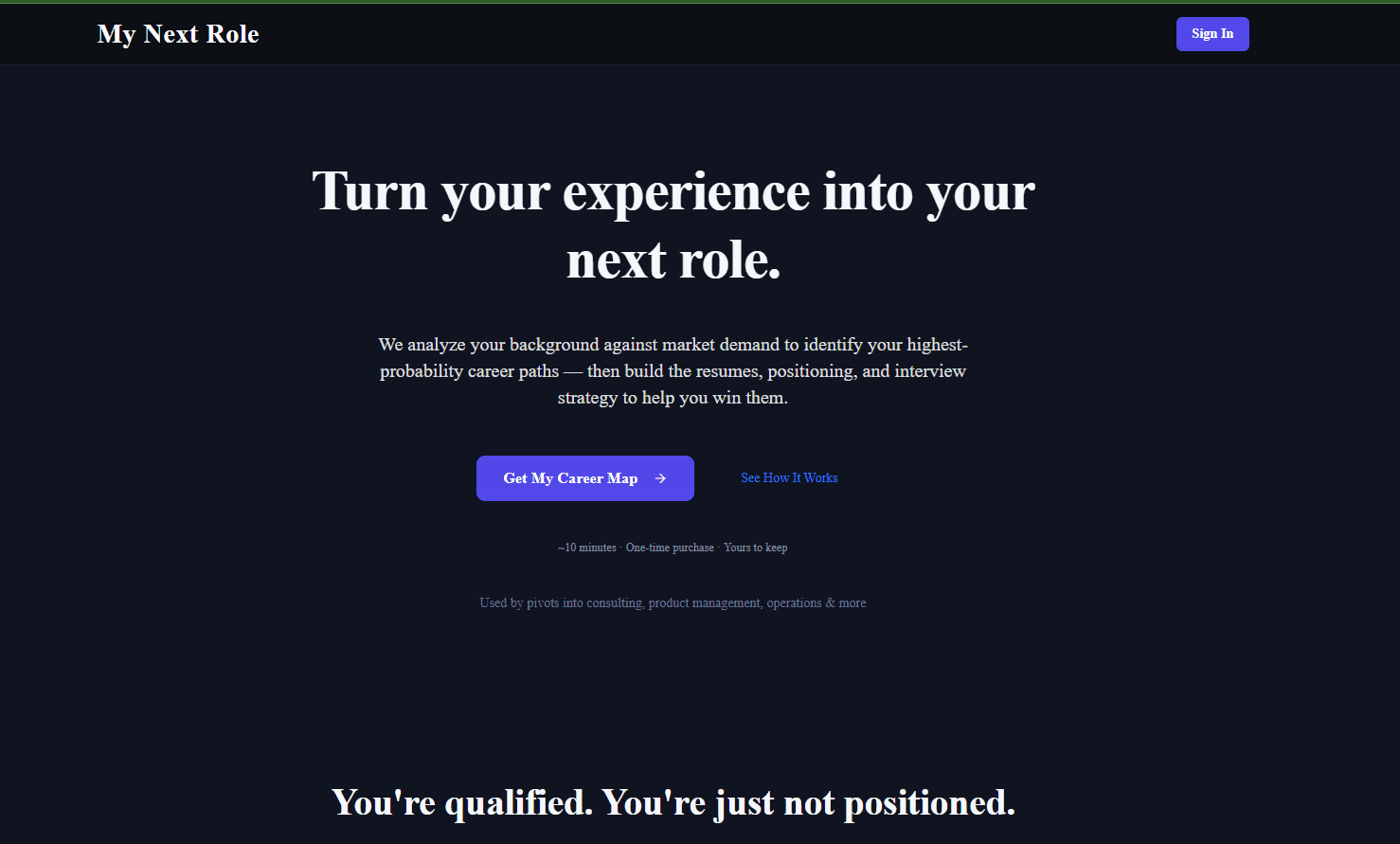 MyNextRole.ai screenshot 2