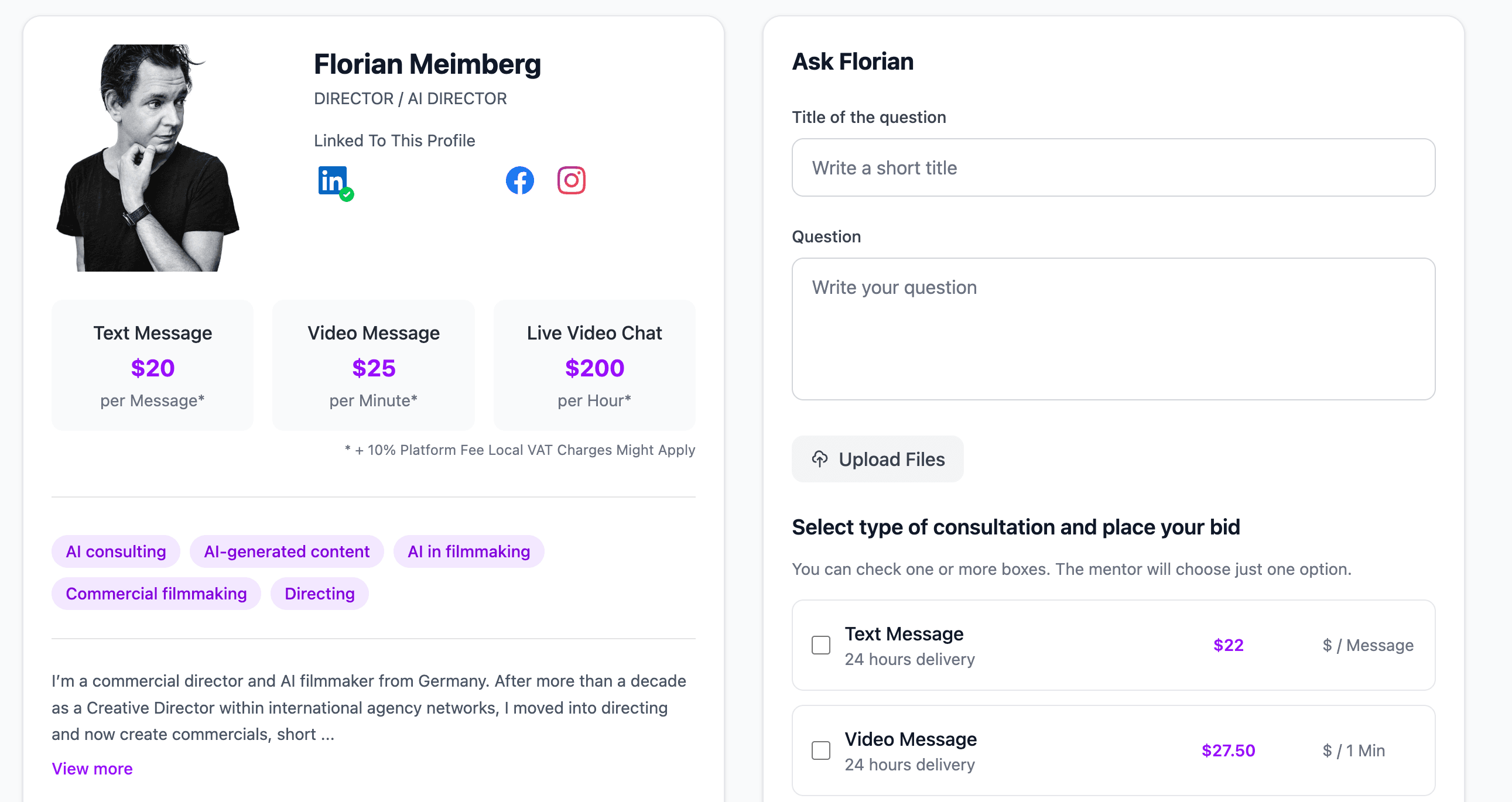 Skillbid.io screenshot 1