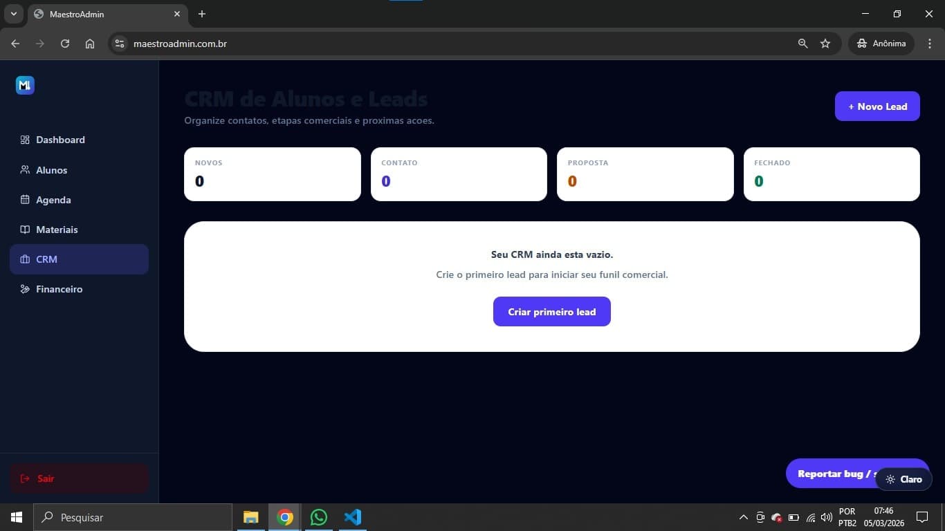 MaestroAdmin screenshot 2