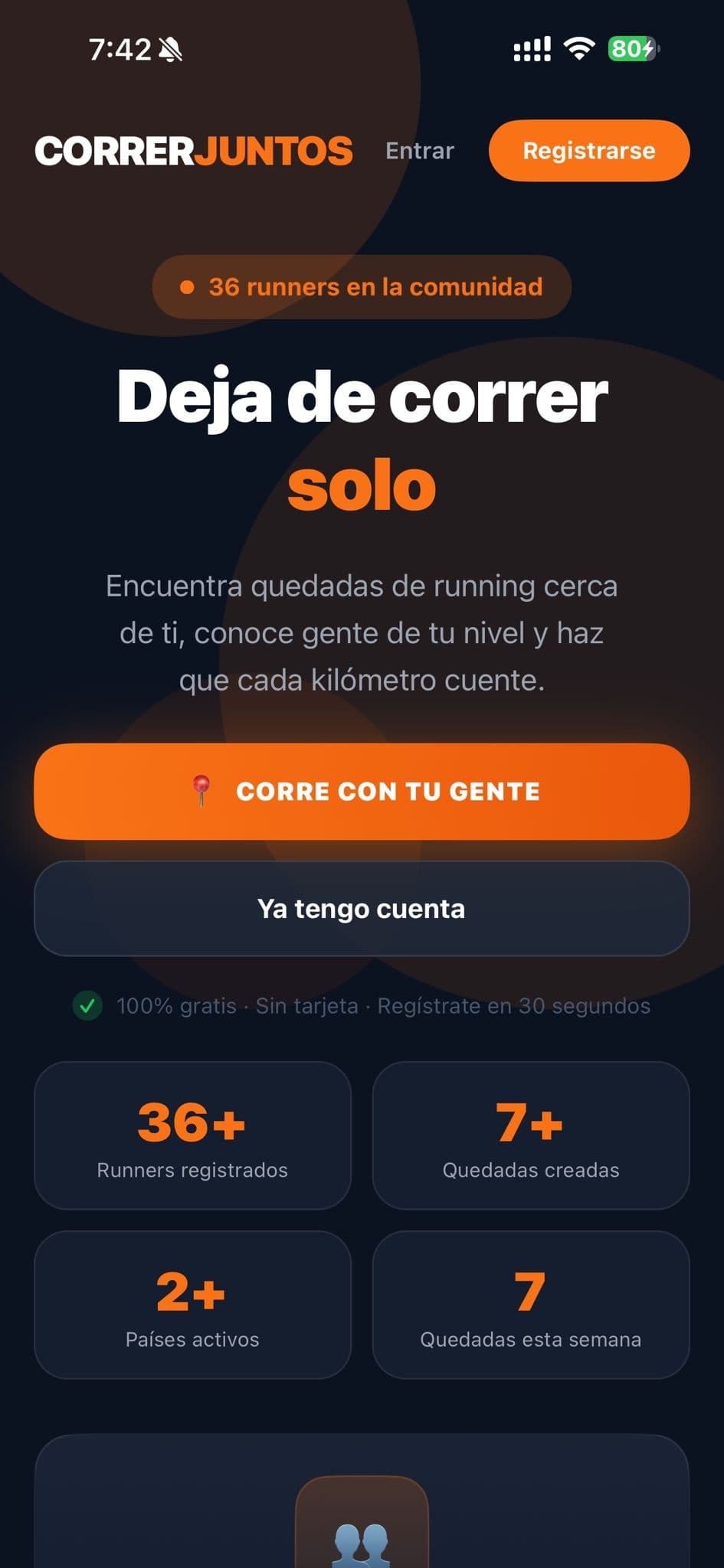 CorrerJuntos screenshot 1