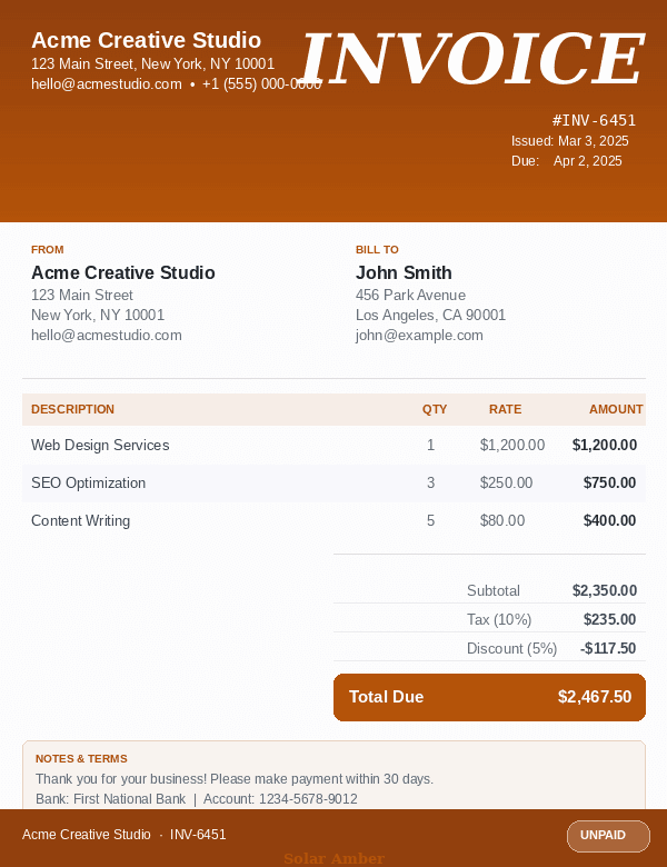 InvoicePro Invoice Generator screenshot 5