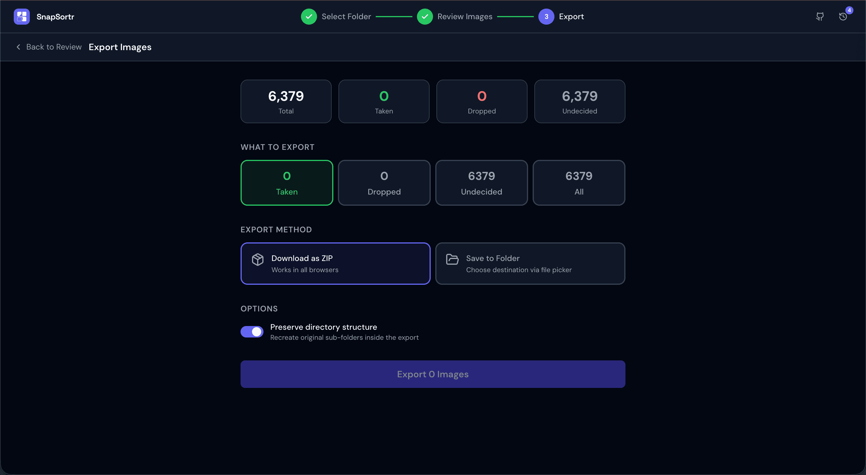 SnapSortr -  Fast Photo Culling screenshot 4