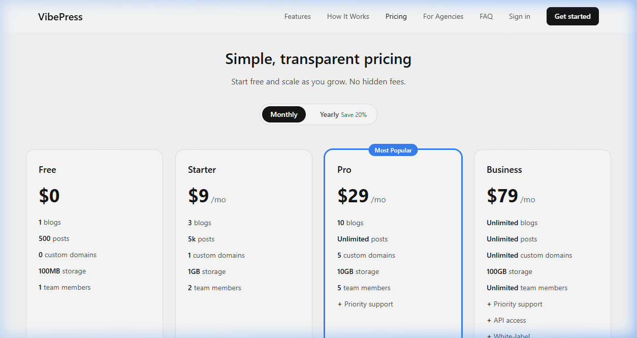 VibePress screenshot 3