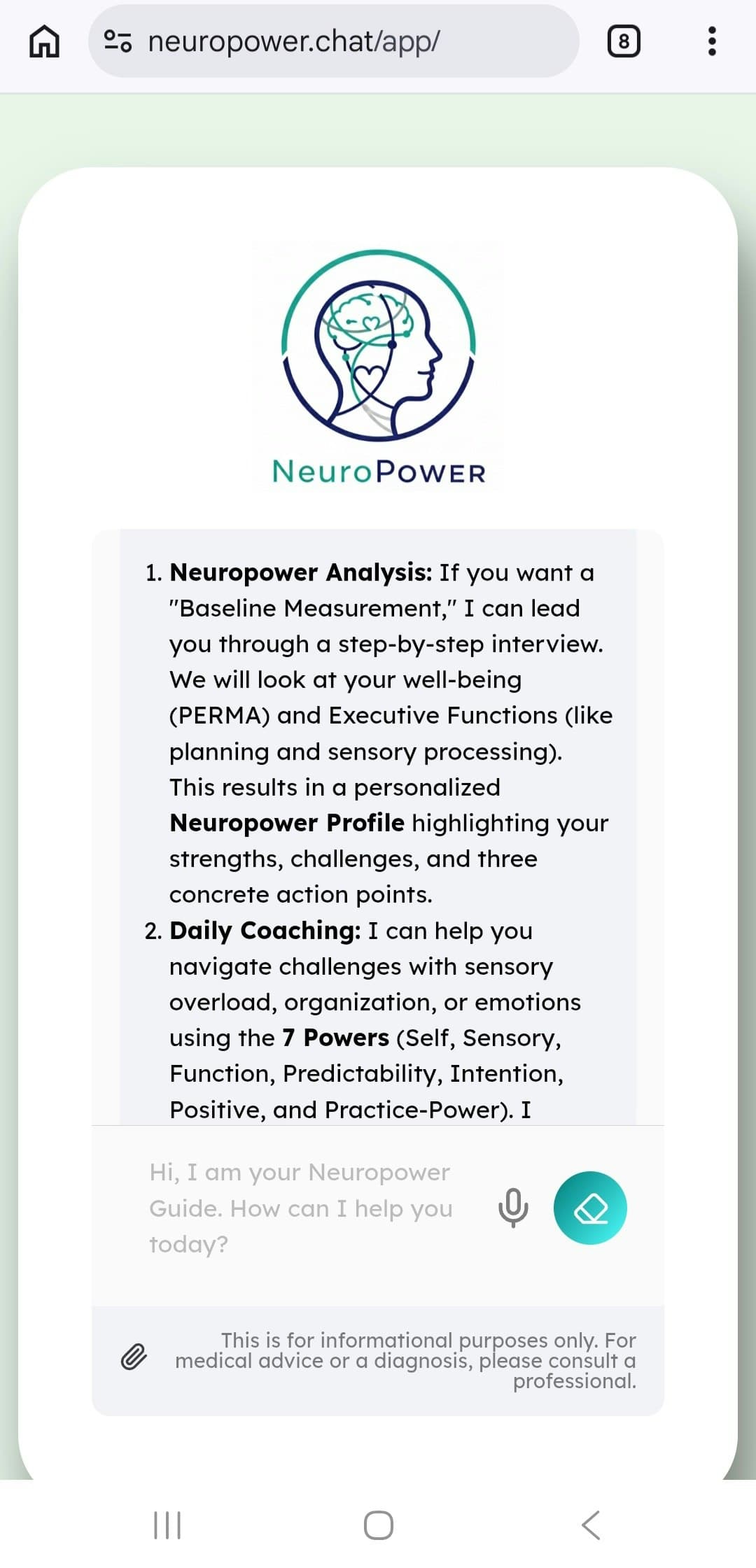 Neuropower Chat screenshot 3