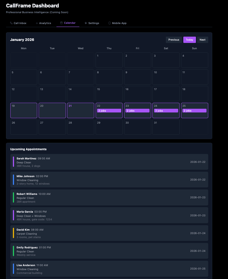 CallFrame screenshot 3