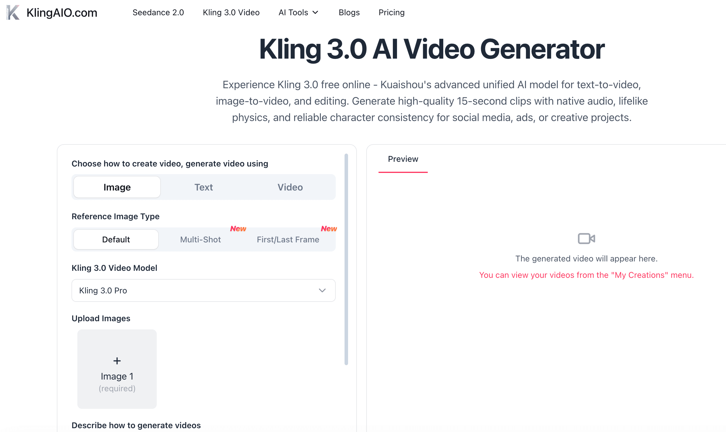 AI Video & Image Generator | KlingAIO screenshot 3