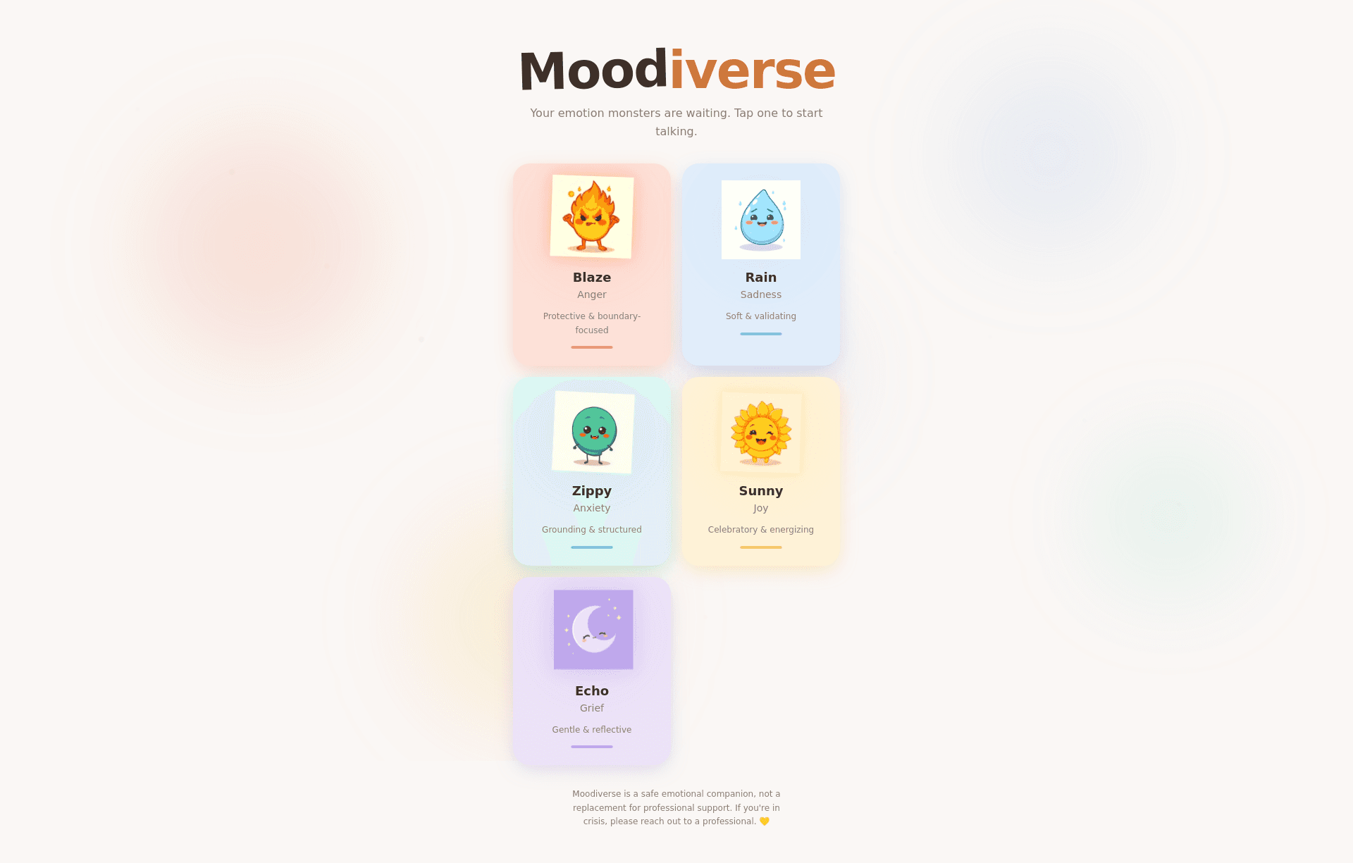 Moodiverse screenshot 1