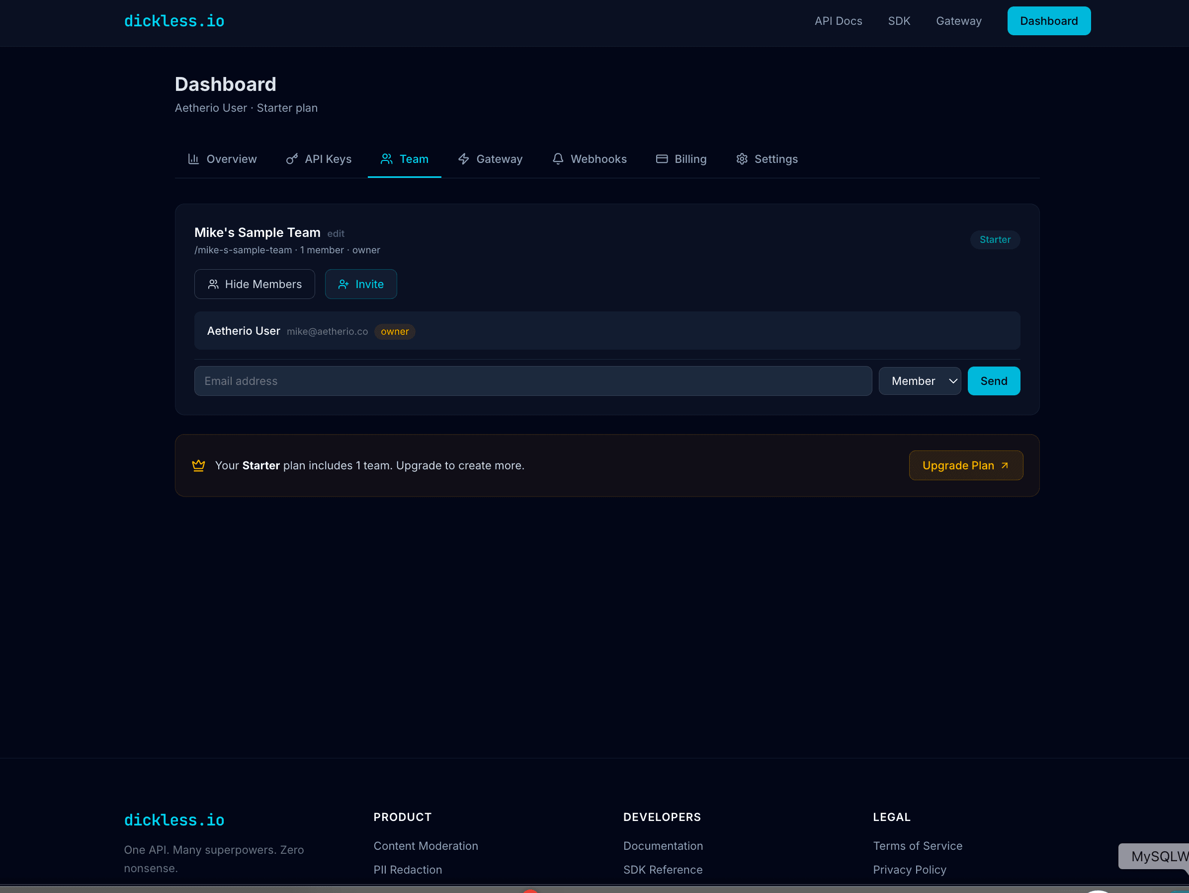 dickless.io screenshot 10