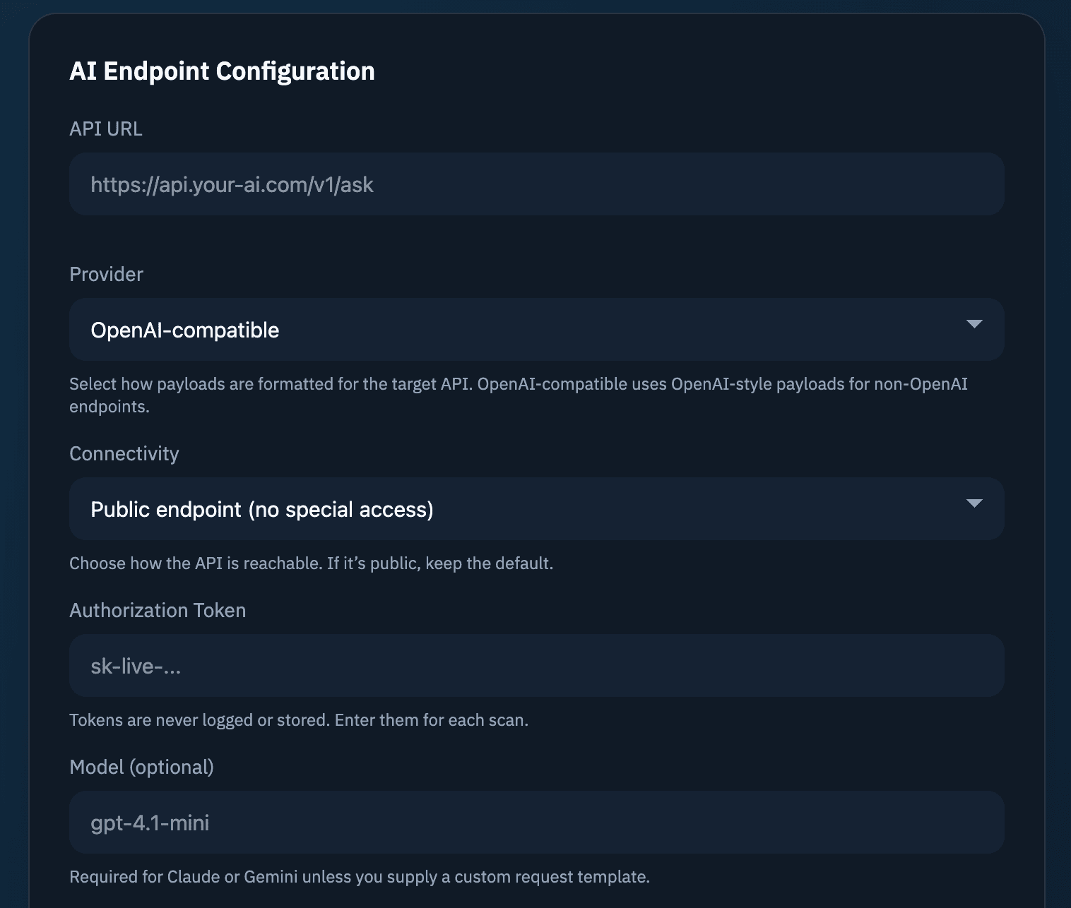 PromptBrake screenshot 2