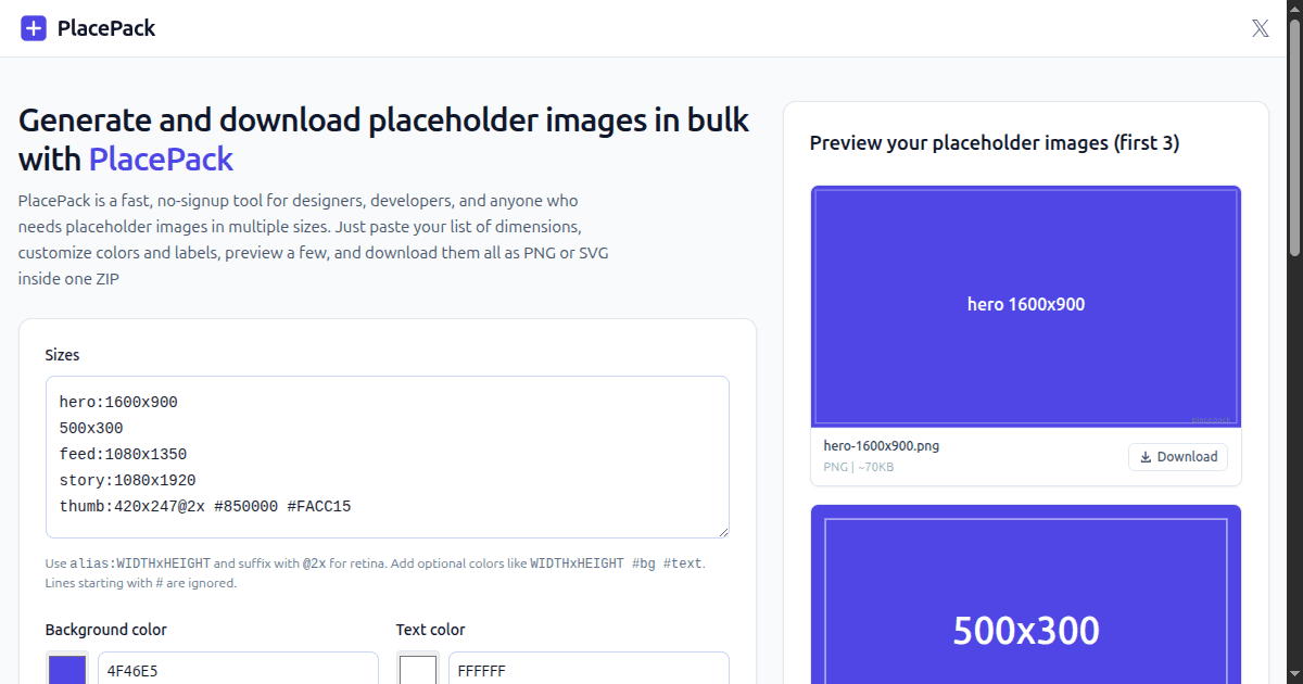 PlacePack screenshot 1